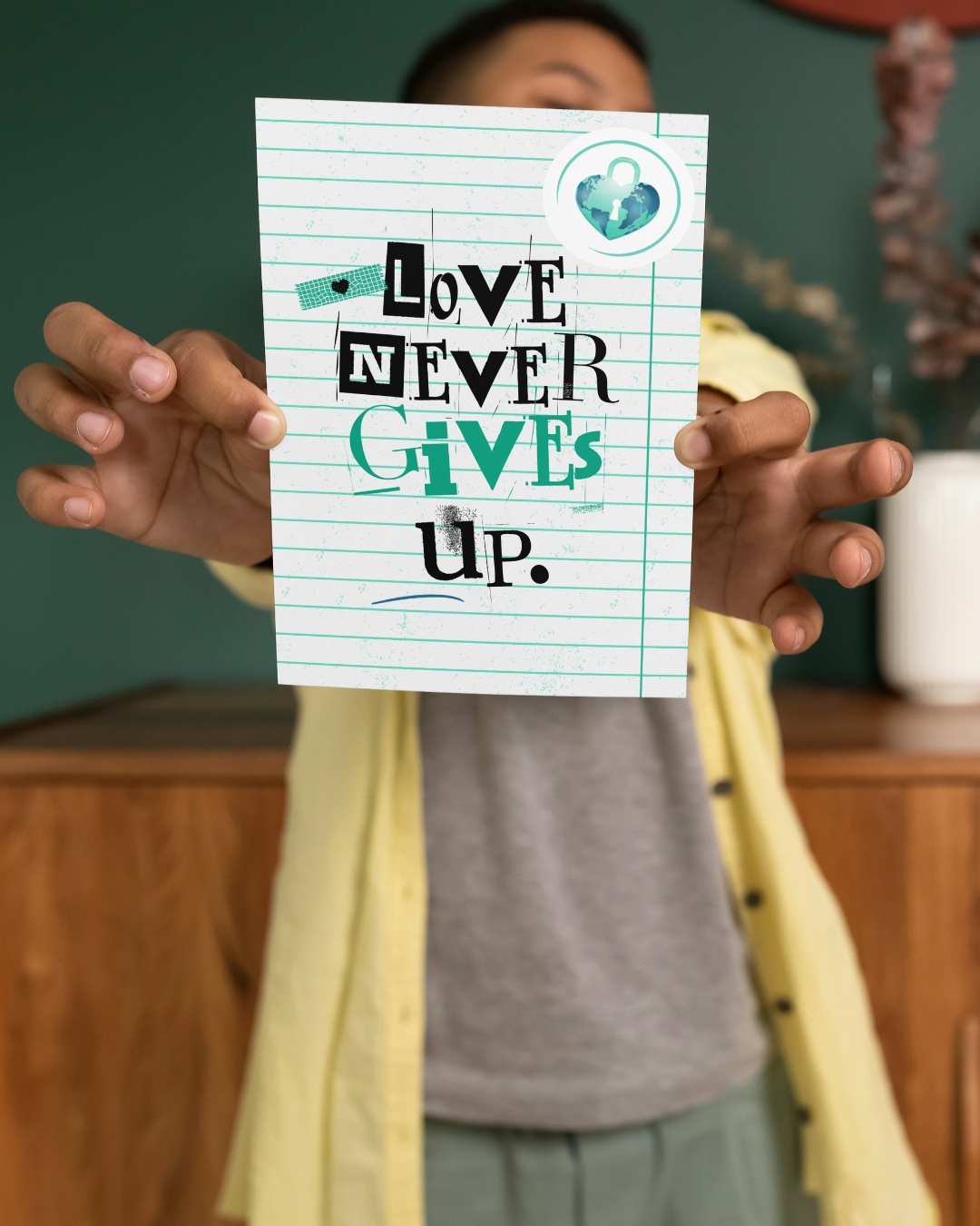 Love never gives up. A reminder for every family on the journey.